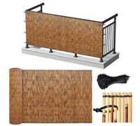 Clôture écologique en bambou 70 x 500 cm - Séparateur de jardin durable pour une meilleure intimité et une barrière naturelle élégante