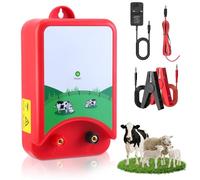 Clôture Électrique 10Km,Électrificateur Clôture Électrique 12V 1.5J,Clôture Électrique pour Animaux,Chien,Sanglier,Chevaux,Mouton