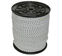 Clôture électrique en caoutchouc Kerbl - 7mm x 25m - Noir et blanc