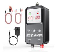Clôture Électrique Haute Performance 15KM pour Animaux - Électrificateur 2J Professionnel 7-13KV Réglable avec Écran LCD - Système Étanche Puissant pour Ferme, Jardin & Pâturage
