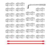 Clôture électrique Polywire - Corde de clôture électrique en acier robuste - Pour poteaux de clôture et lattes de clôture - Outils et fournitures ménagères - Pour terrasse, pelouse, jardin