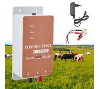 Cloture Electrique pour Animaux 1,5J/10kV basse impédance - Puissant modèle 10 km pour petits pâturages. Protection bovins, moutons, volaille contre sangliers. Contrôleur étanche.