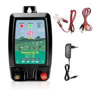 Clôture Électrique pour Bétail avec Écran LED, Cloture Electrique pour Animaux, Portée de 10 km, Adaptée à la Protection du Bétail, des Animaux Domestiques, de la Volaille, des Pâturages et du Jardin