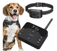 Clôture électrique pour chien - T'CHOUPIN - 2 en 1 - Clôture virtuelle sans fil - Facile à utiliser - Anti-aboiement et dressage