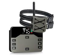 Clôture Électrique Sans Fil - 2 En1 Clôtures Anti-Fugue pour Chiens - portée contrôlable de 20 à 300 m - IPX65 Étanche