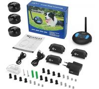 Clôture électrique sans Fil pour Animaux de Compagnie, Collier de Dressage pour Chiens, émetteur de signaux sans Fil, Chocs électriques(for 3 Dogs)