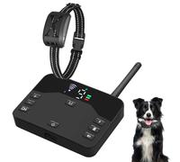 Clôture électrique sans Fil pour Chien - 3 Modes d'entraînement 9 Niveaux d'intensité Collier de Dressage avec Télécommande Étanche Modes Son Vibration Éducatif Réglable