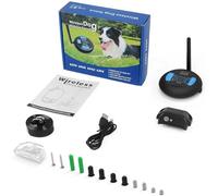 Clôture électrique sans Fil Rechargeable pour Chien de 200 m, étanche IP68, Mode d'entraînement avec bip + Choc, Ensemble émetteur et Collier(Convient pour 1 Chien)
