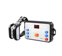 Clôture électronique 2 en 1 pour Chien avec télécommande sans Fil Stop Barker Collier de Dressage pour Chien à Affichage LED TPU réfléchissant(avec 1 récepteur)