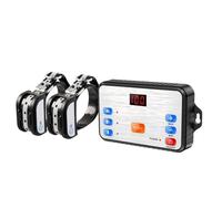 Clôture électronique 2 en 1 pour Chien avec télécommande sans Fil Stop Barker Collier de Dressage pour Chien à Affichage LED TPU réfléchissant(avec 2 récepteurs)