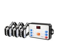 Clôture électronique 2 en 1 pour Chien avec télécommande sans Fil Stop Barker Collier de Dressage pour Chien à Affichage LED TPU réfléchissant(pour 3 Chiens)