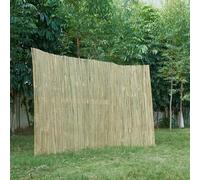 casa.pro Canisse en Bambou Brise-Vue Naturel Occultant pour Jardin Terrasse Balcon Protection Contre Vent Soleil Clôture Décorative Séparation Résistant Facile à Installer 100 x 300 cm Naturel