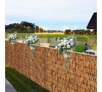 Clôture en bambou naturel - Décoration - Bloque le vent extérieur et pare-soleil pour jardins, restaurants, hôtels - Solution d'aménagement paysager écologique