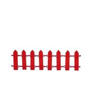 Clôture en bois 10 pièces Pour Les Jardins,Les Pots De Fleurs | Micro ornements de paysage, clôture en bois, mini petite décoration de clôture(Red)