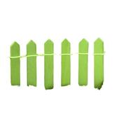 Clôture en bois 10 pièces Pour Les Jardins,Les Pots De Fleurs | Micro ornements de paysage, mini petite clôture, accessoires d'aménagement paysager(Green)