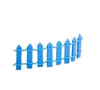 Clôture en bois 10 pièces Pour Les Jardins,Les Pots De Fleurs | Micro paysage, mini ornements, plantes en pot, aménagement paysager de la maison(Blue)