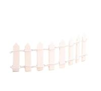 Clôture en bois 10 pièces Pour Les Jardins,Les Pots De Fleurs | Micro paysage, mini ornements, plantes en pot, aménagement paysager de la maison(White)