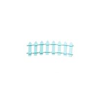Clôture en bois 100 pièces Pour Les Jardins,Les Pots De Fleurs | Micro ornements de paysage, mini clôture, mini petite clôture(Light blue)