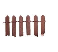 Clôture en bois 3 pièces Pour Les Jardins,Les Pots De Fleurs | Mini petite clôture, micro-ornements de paysage, outils d'aménagement paysager(Brown)