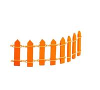 Clôture en bois 5 pièces Pour Les Jardins,Les Pots De Fleurs | Micro paysage, mini ornements, plantes en pot, aménagement paysager de la maison(Orange)