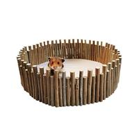 Clôture en Bois, Accessoire Flexible pour Cage 11,8 x 3,1 Pouces, Bois Massif Naturel à ronger et à grignoter, décoration d Habitat, pour créer des espaces de Vie et des chemins Originaux