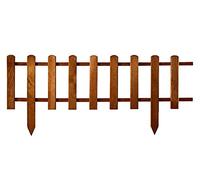 Clôture en bois, panneau de clôture imprégné imperméable, clôture de jardin avant, mini clôture, clôture de jardin ornemental, clôture en treillis (94 x 40 cm, Marron)