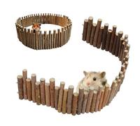 Clôture en bois pour hamster - Jouets en bois pour chinchillas - Jeu de gerbilles, pour propriétaires d'animaux amoureux des animaux, refuges, magasins, maison, bureau