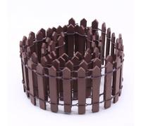 Clôture en bois pour petits jardins et maisons de poupées - Créez des designs uniques avec des matériaux naturels (marron)