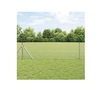 Vidaxl Clôture En Fil Soudé 0.4x10 M Acier Galvanisé