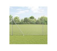 Vidaxl Clôture En Fil Soudé Avec 13 Piquets En Pointe 1.5x25 M En Acier Galvanisé