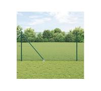 Vidaxl Clôture En Fil Soudé Avec 13 Piquets Verts 1,2x25 M En Acier Vert