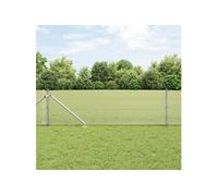 Vidaxl Clôture En Fil Soudé Avec 13 Poteaux À Pics 0.6x25 M En Acier Galvanisé