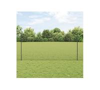 Vidaxl Clôture En Fil Soudé Avec 44 Poteaux En U Gris 1.2 X 50 M En Acier Gris