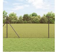 Clôture en Fil Soudé - Rouge - 1.5m de hauteur - 25m de longueur - Acier avec revêtement PVC