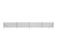 Clôture en grillage 1 x 10 m vert avec piquets de sol - Clôture brise-vue stable pour jardin, terrasse et terrain - Résistant aux intempéries et durable