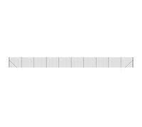 Clôture en grillage - 2 x 25 m - Anthracite - Avec piquets de sol - Clôture brise-vue stable pour jardin, terrasse ou terrain - Résistant aux intempéries et durable