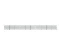 Clôture en grillage avec bride de sol - 2,2 x 25 m - Vert - Brise-vue stable - Pour jardin, terrasse et terrain - Durable