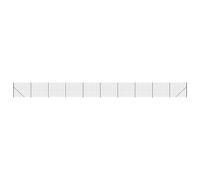 Clôture en grillage avec bride de sol anthracite 1,6 x 25 m - Clôture de jardin stable pour la sécurité et la confidentialité, idéale pour la maison, le jardin et la délimitation de terrains