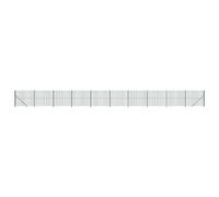 Clôture en grillage avec bride de sol verte 2,2 x 25 m | Clôture brise-vue stable pour jardin, terrasse et terrain | Protection contre la corrosion, durable et facile à monter | Idéal pour l'intimité