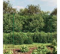 Clôture en grillage vert - 1,8 x 25 m - En acier galvanisé avec revêtement en PVC - Clôture de jardin durable pour terrain et enclos pour animaux - Largeur de maille : 100 x 100 mm - Filet de