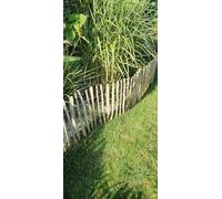 Clôture en lattis bois de noisetier / châtaignier - clôture déroulable nature - bassin et jardin - clôture en bois de noisetier ou châtaignier 90 x 500 cm ( Lattenabstand 3-5 cm ) naturel