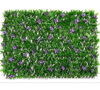 Clôture En Lierre Artificiel, Haie D'intimité For Jardin, Treillis Extensible En Feuilles Vertes Artificielles For Jardin, Balcon, Décoration Extérieure En Feuilles De Vigne(70CM)