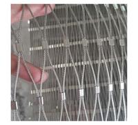 Clôture en maille d'acier inoxydable de 2 mm pour jardin, maison, balcon, escalier, respirant et transmettant la lumière, 5 x 9 m