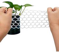 Clôture en maille plastiqueBarrière de construction blanche avec trou 0,8 cmClôture hexagonale for volailleSécurité intérieure et extérieure du balcon(0.2x5m/0.65x16.4ft)