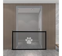 Clôture en maille pour animaux de compagnie avec assemblage sans perçage, design portable et pliable pour un confinement sûr et un transport facile (grand)
