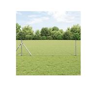 vidaXL Clôture en maillon de chaîne 0.8x10 m en acier galvanisé 42004838 Vert