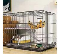 Clôture en métal pour chat - Grande cage pliable pour l'intérieur et l'extérieur - Pour chat, cochon d'Inde et chien - Facile à transporter pour voyage et camping