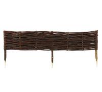 Clôture en Osier Dimensions 100x20 cm 10 pièces - Clôture de pelouse à Planter dans Le Sol - Palissade pour délimiter Les allées de Fleurs et Les parterres de Jardin - Bordures de Fleurs