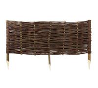 Clôture en Osier Dimensions 100x40 cm - Clôture de pelouse à Planter dans Le Sol - Palissade pour délimiter Les allées de Fleurs et Les parterres de Jardin - Bordures de Fleurs