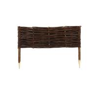 Clôture en Osier Dimensions 60x20 cm - Clôture de pelouse à Planter dans Le Sol - Palissade pour délimiter Les allées de Fleurs et Les parterres de Jardin - Bordures de Fleurs